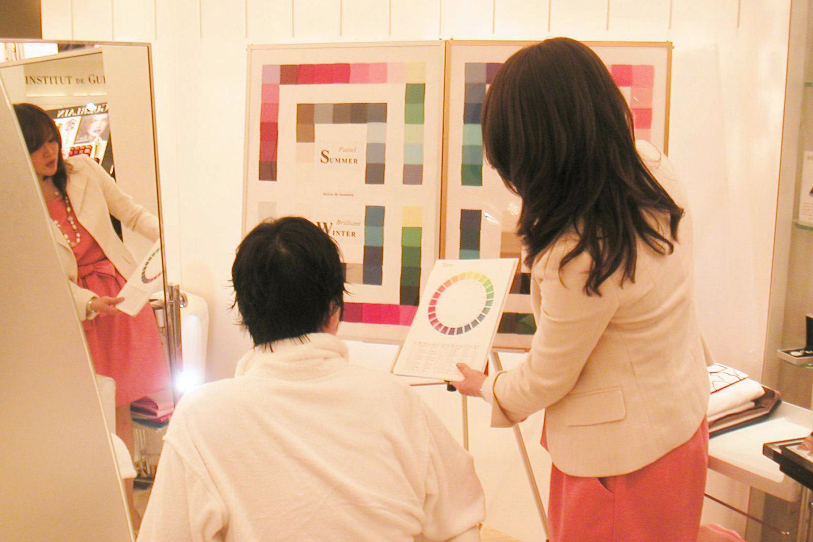 帝国ホテルプラザ店パーソナルカラー診断イベント風景