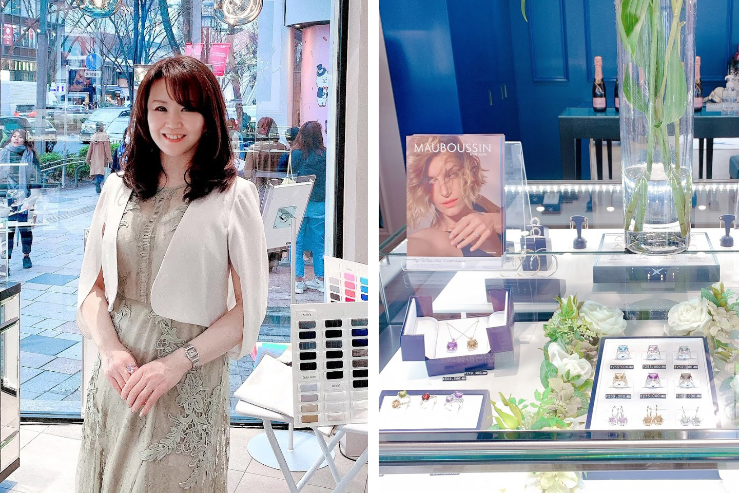 モーブッサン・ジャパン 表参道店でのパーソナルカラー診断イベント風景