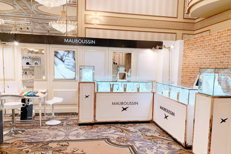 モーブッサン・ジャパン 名古屋松坂屋店でのパーソナルカラー診断イベント風景