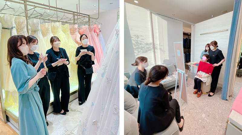 フォーシス＆カンパニーでのPBCIルミエール・アカデミー認定のブライダルパーソナルカラーコンシェルジェの資格取得対応研修風景