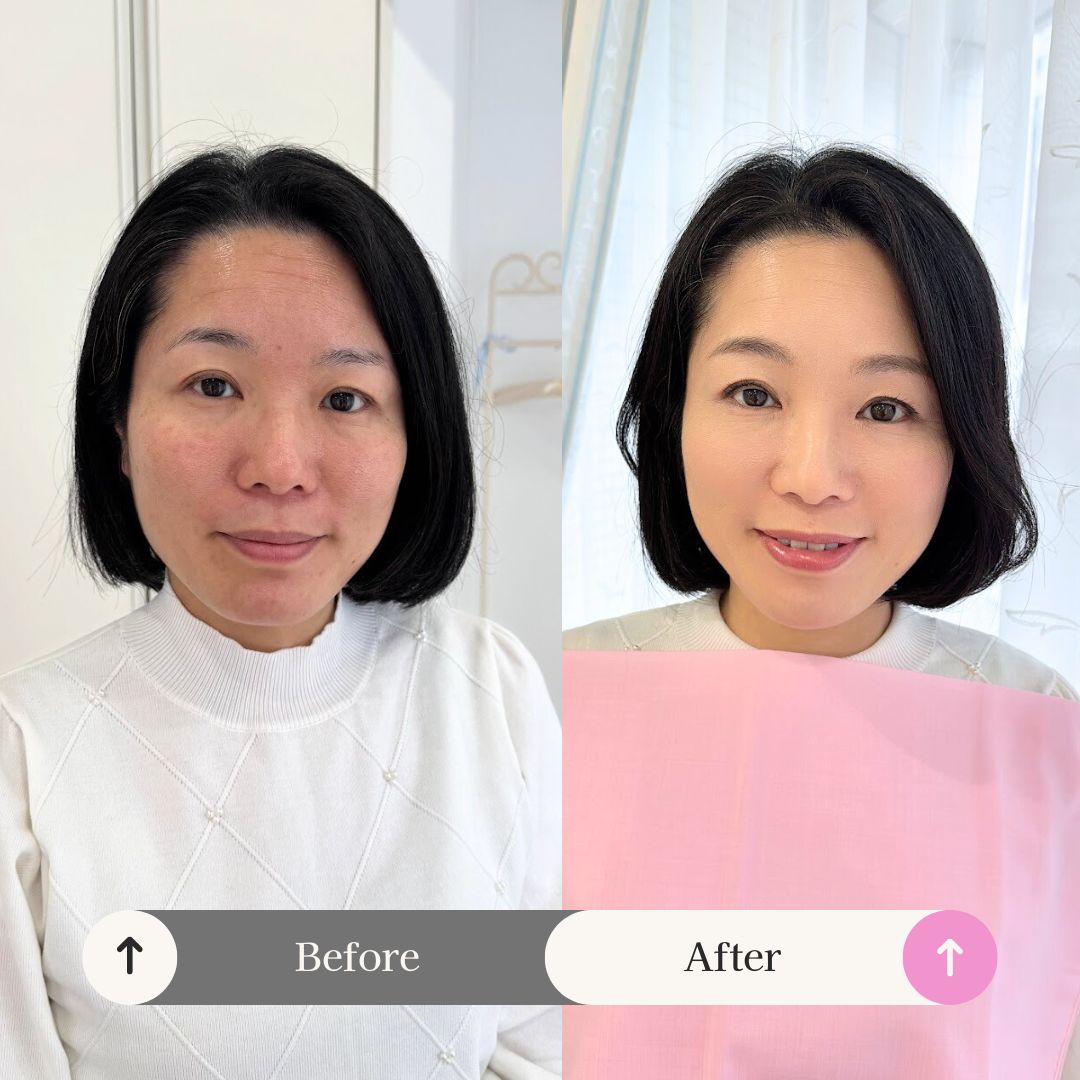 垢抜けメイクレッスンbefore 6 after