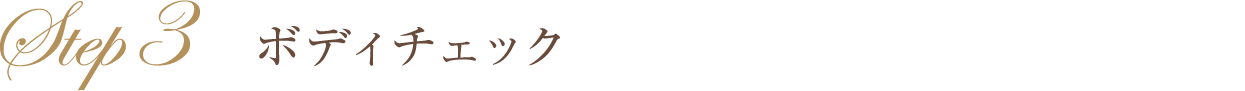 ボディチェック