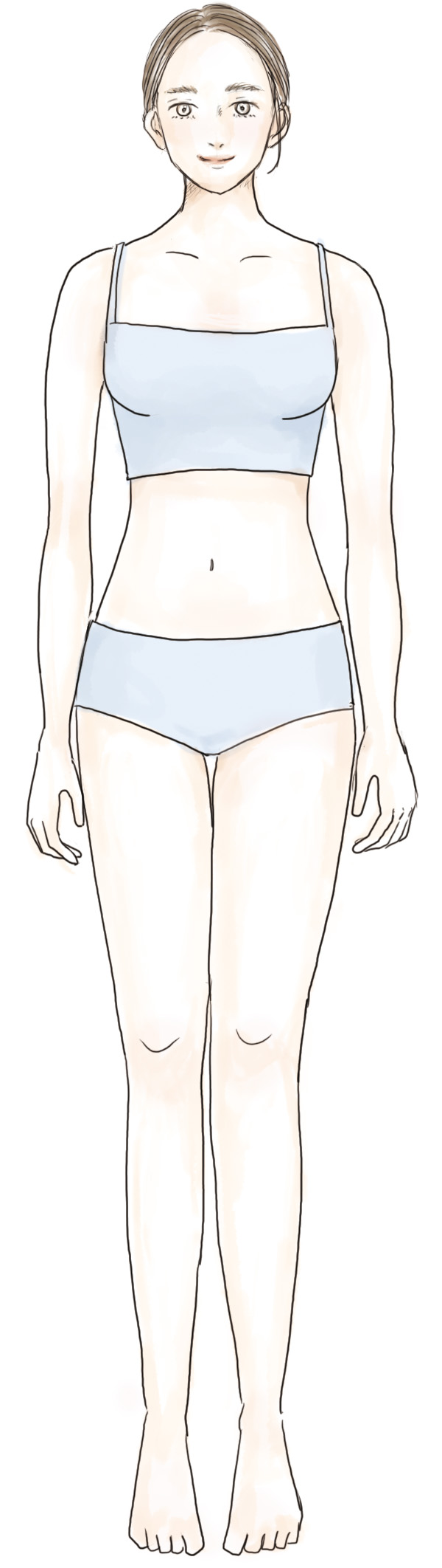 ストレートタイプイラスト