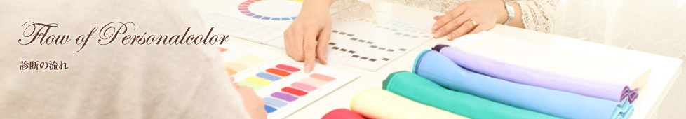 サロン・ド・ルミエール　パーソナルカラー診断の流れ