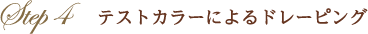 Step4　テストカラーによるドレーピング
